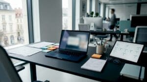 Modern low-code insurance technology workspace